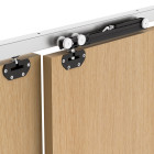 Sistema corredizo SCORRI para muebles, con 2 cierres suaves Fluid