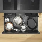 Separador transversal AMBIA-LINE para cajón LEGRABOX, color negro carbón mate