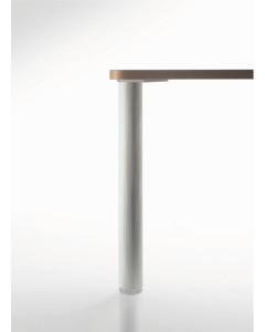 Juego de cuatro patas de aluminio acanalado para cubierta de cristal, largo 76 mm