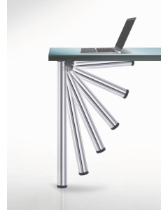 Juego de cuatro patas plegables CLICK, acabado aluminio