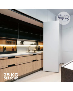 Sistema corredizo plegable FOLDING CONCEPTA 3 PUSH capacidad de carga 25kg, para puertas de madera, lado derecho