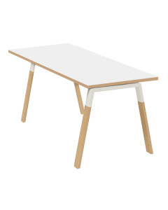 Kit de soportes LEGNO 60, acabado blanco y patas de haya	