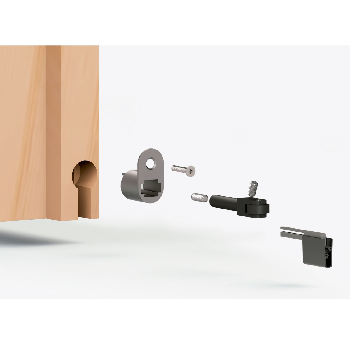 Burlete guillotina US para puertas pivotantes