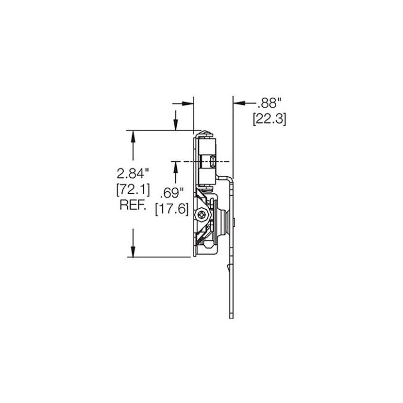 Correderas Accuride CB1432 para puertas verticales insertables en muebles de madera