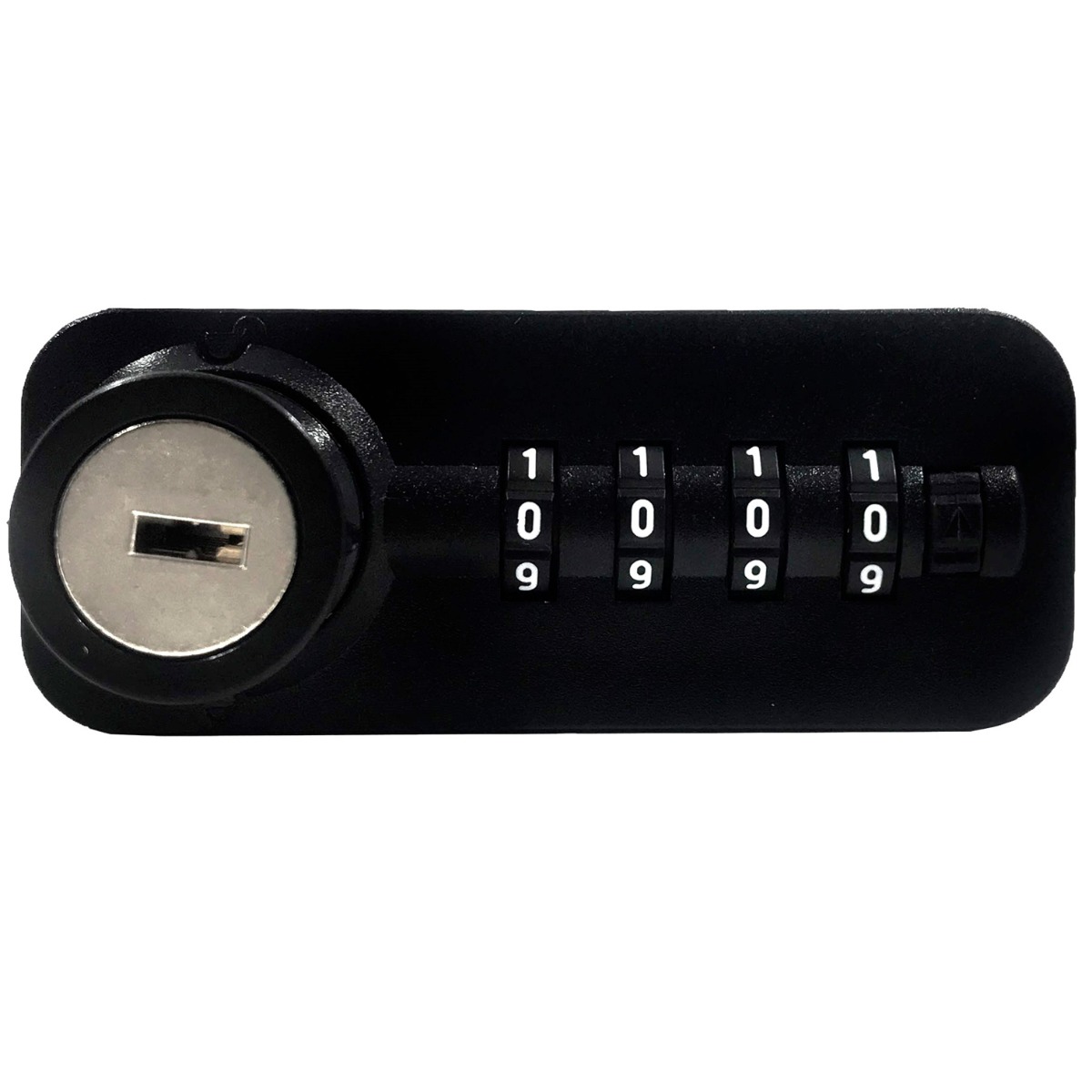 Cerradura DIAL LOCK 57 modo PRIVADO, horizontal, derecha para madera y metal, acabado negro