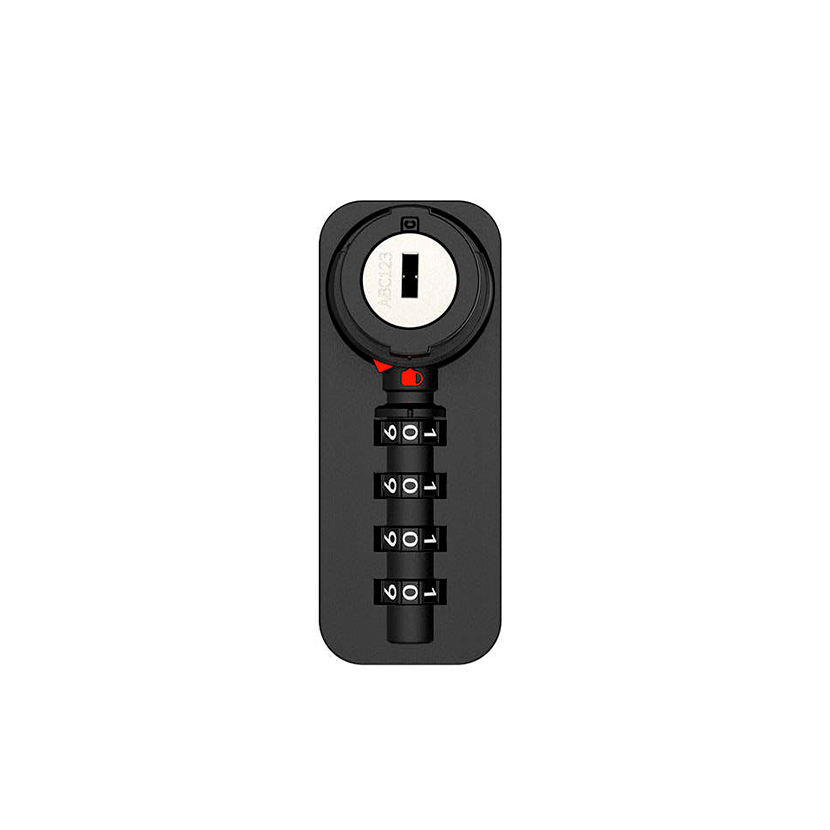 Cerradura DIAL LOCK 58 modo PÚBLICO, vertical, derecha/izquierda para madera y metal S/TAPA, NEGRO
