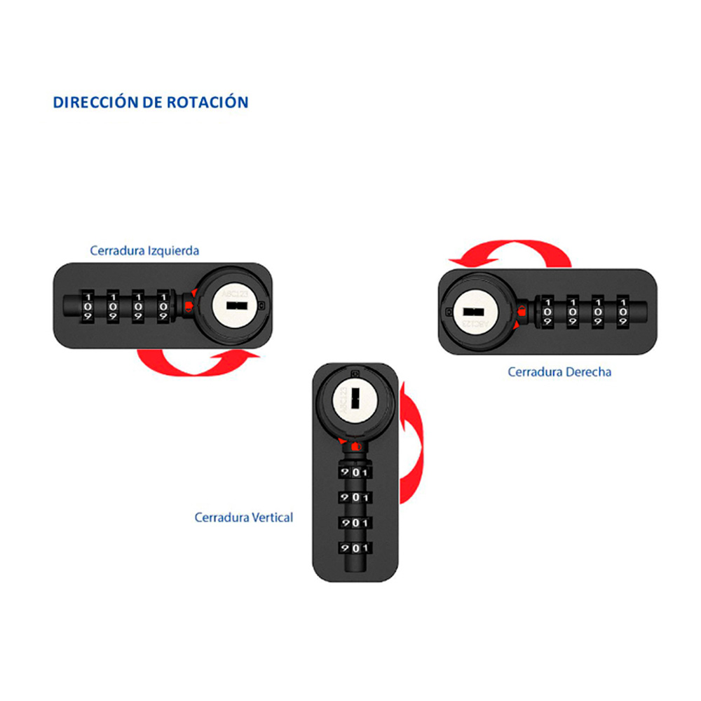 Cerradura DIAL LOCK 58 modo público para lockers