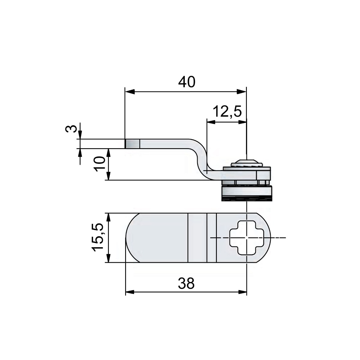 Cerradura de combinación DIAL LOCK 60 modo privado para lockers