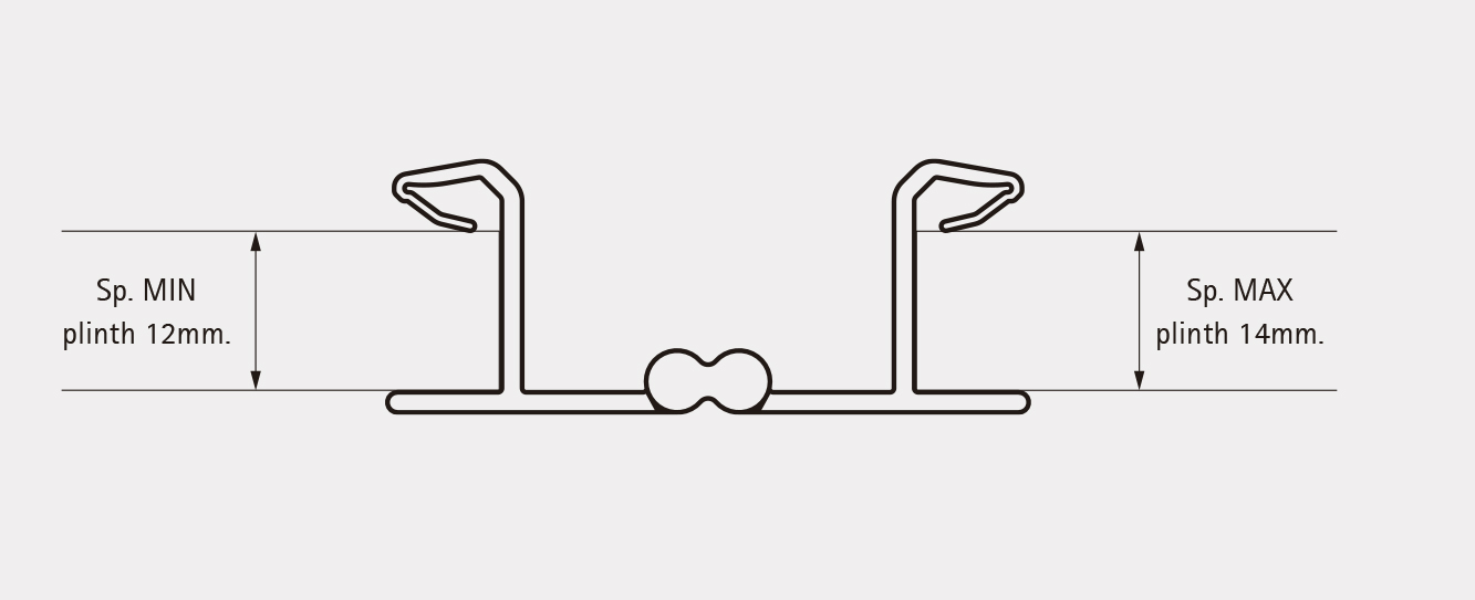 Esquinero Jolly, para ángulo interno/externo, altura de 100 mm. acabado negro.