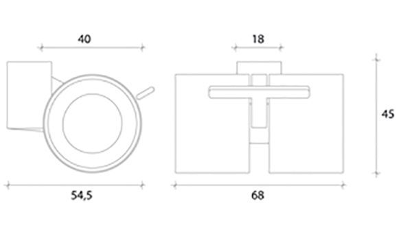 Llanta FORMULA40 sin freno, con diámetro de 40 mm para muebles