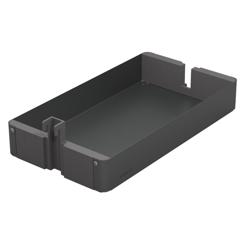 Kit 15 - Extraíble para cocina DISPENSA con 5 entrepaños K-LINE para mueble de 300 mm de ancho, acabado antracita