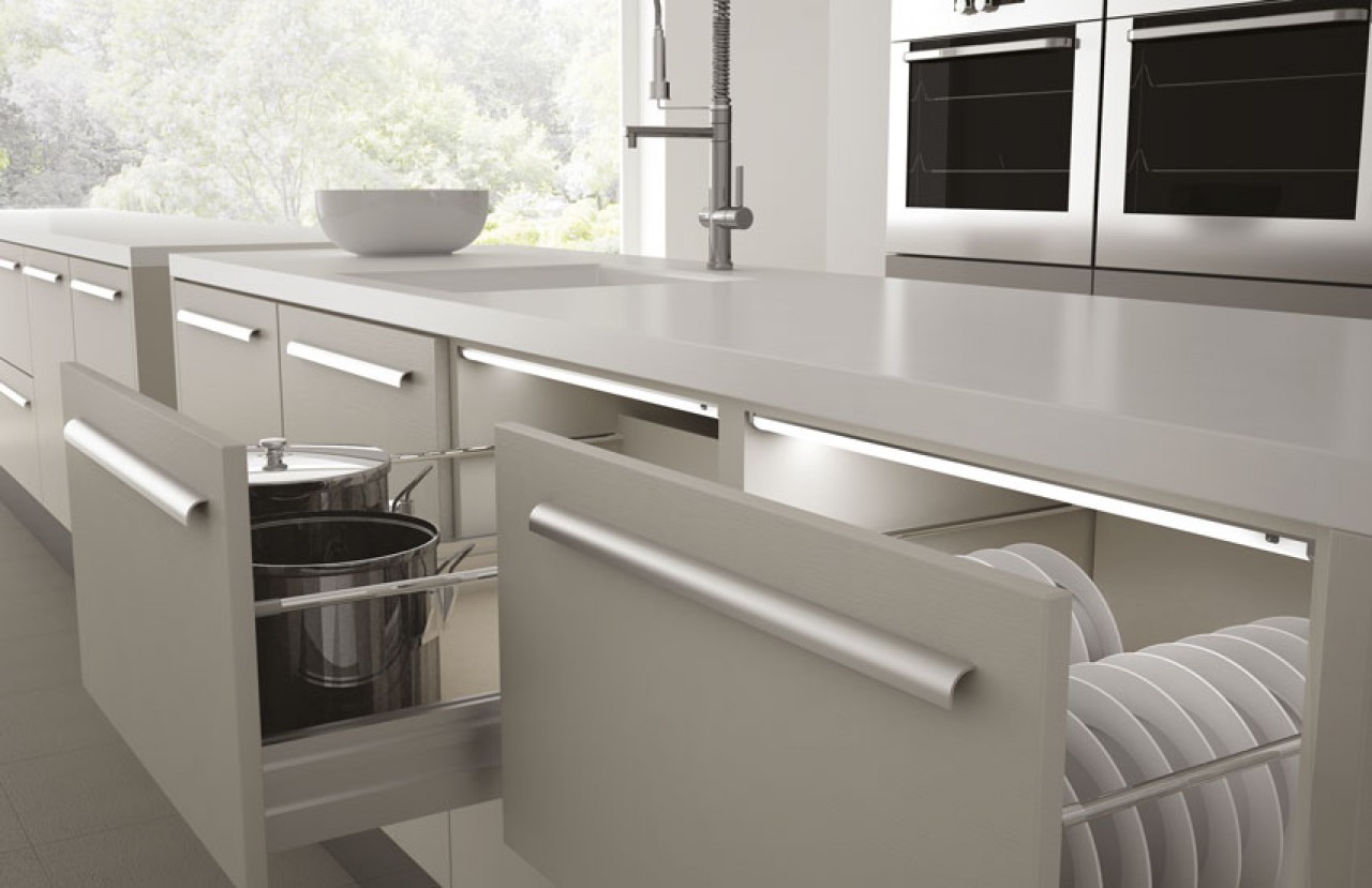 Lámpara LEAF DR para cajón de 450 mm, luz natural | M12