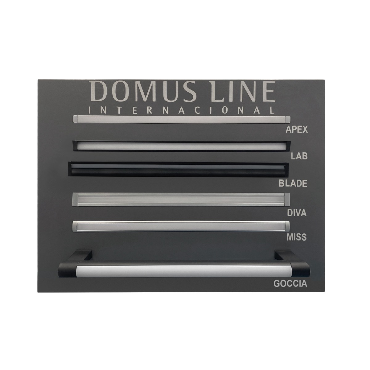 Muestrario de iluminación DOMUS LINE