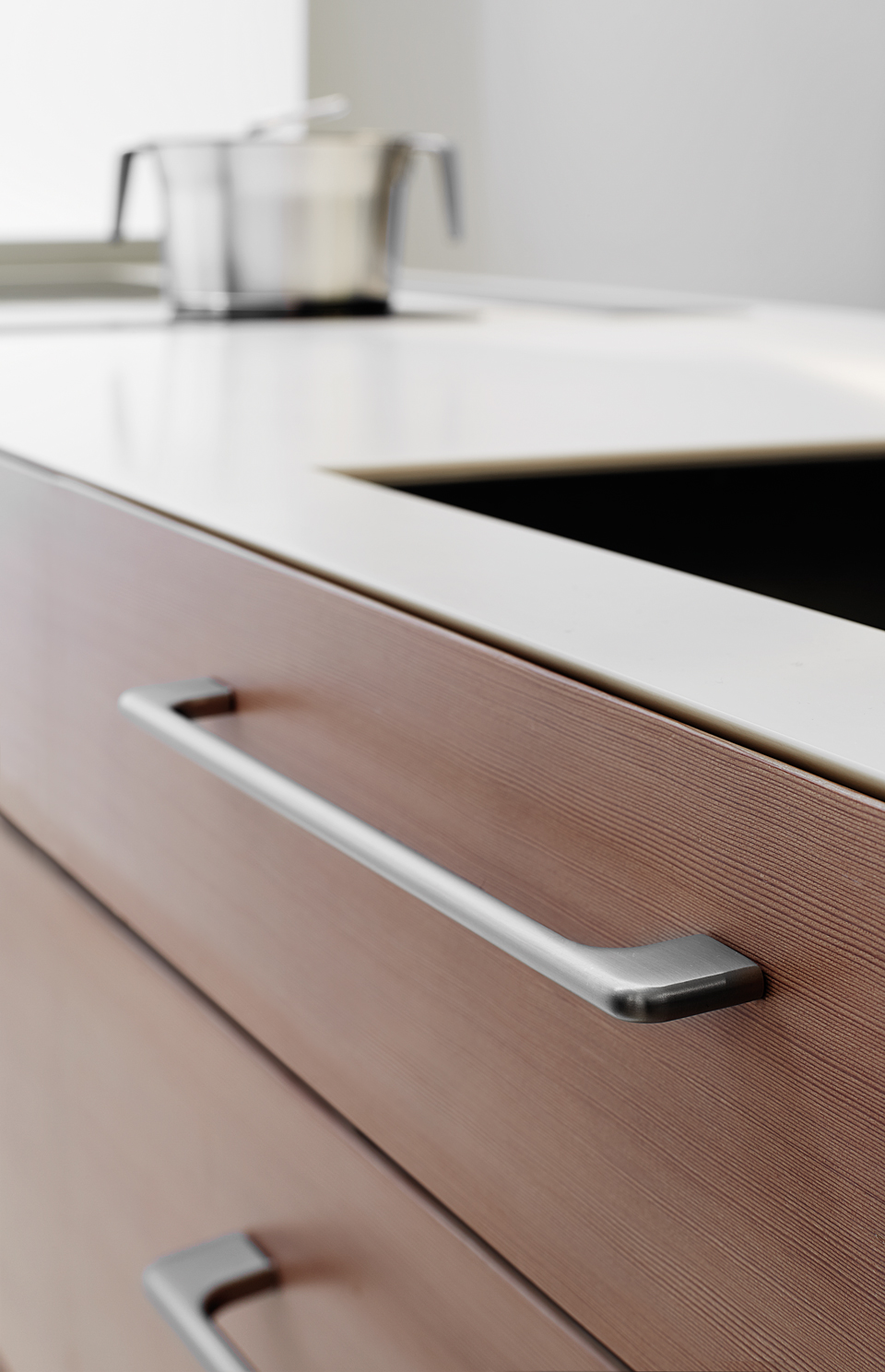 Jaladera Doppia, 288 mm, acabado inox