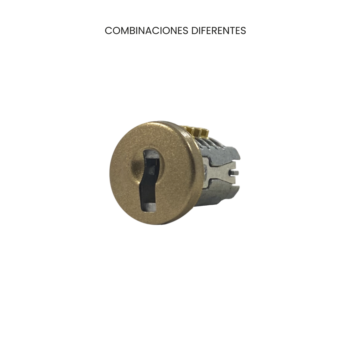 Cerradura LP-225, acabado dorado mate/ Combinaciones diferentes