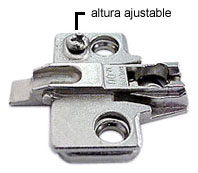 Placa de montaje para bisagra CLIP