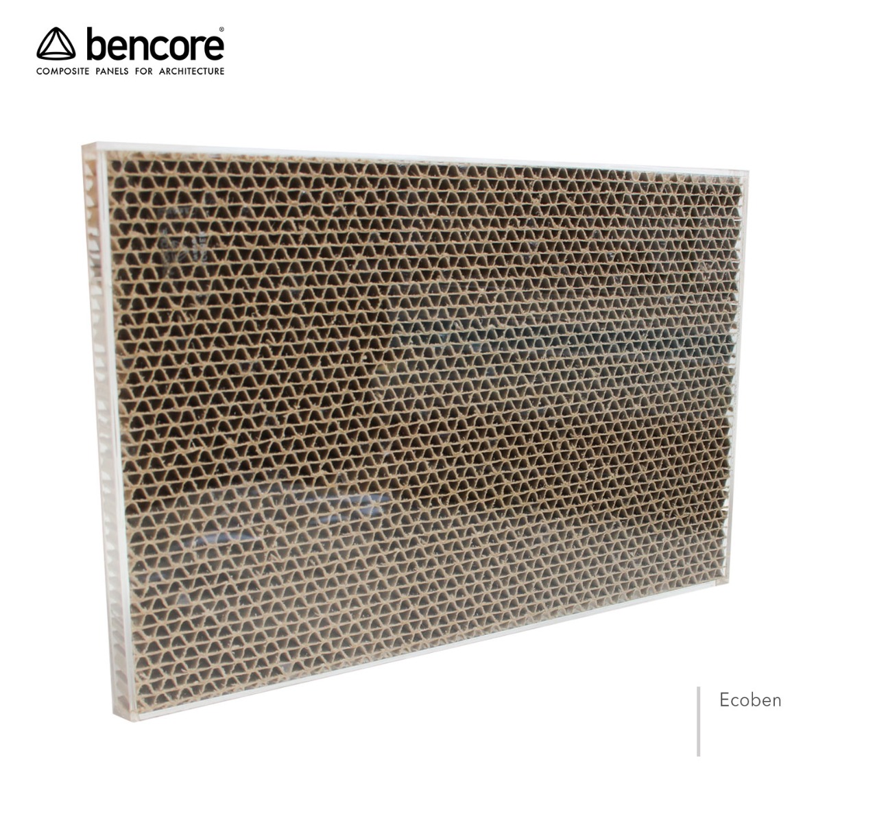 Muestra de panel translúcido BENCORE tamaño 210 mm x 297 mm