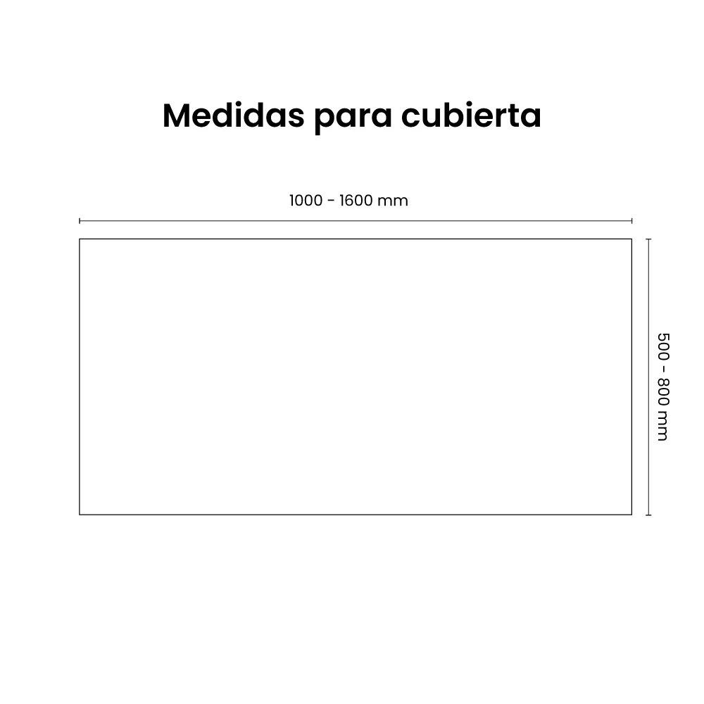 Escritorio elevable BLUES sin cubierta, color negro