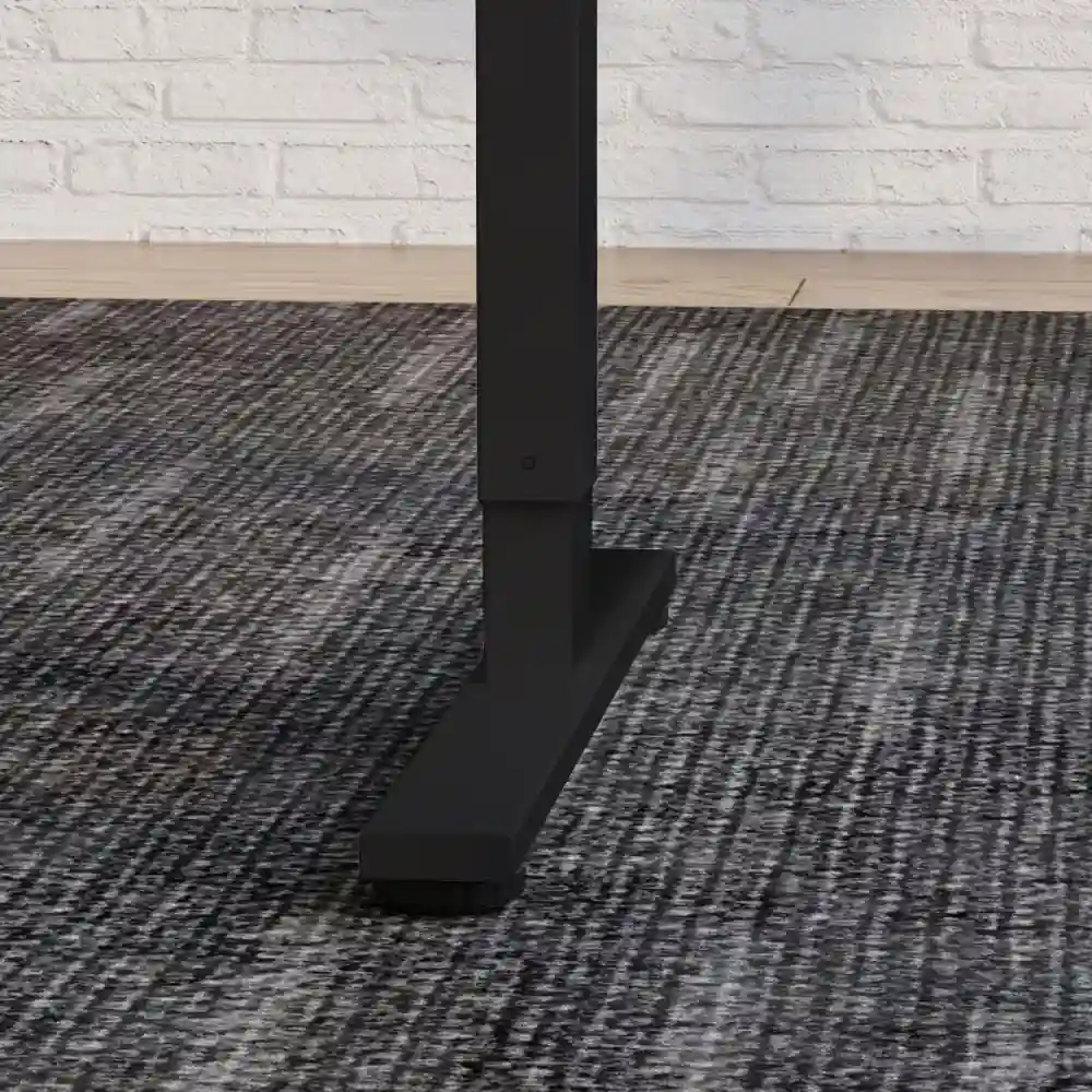 Escritorio elevable TANGO con cubierta, color negro