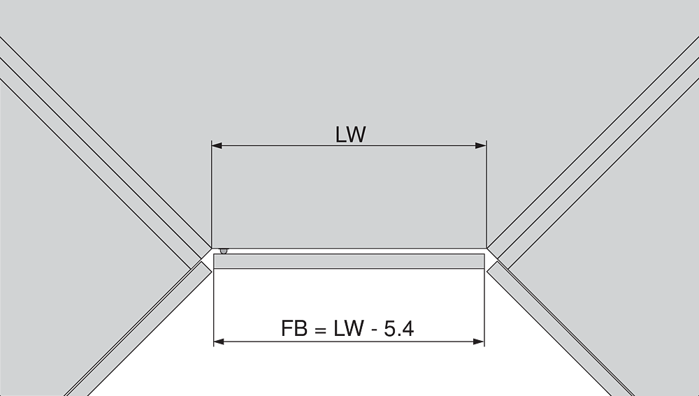 Bisagra CLIP top mueble de 45, apertura 110°, con muelle, taquete Ø8 mm, montaje a presión