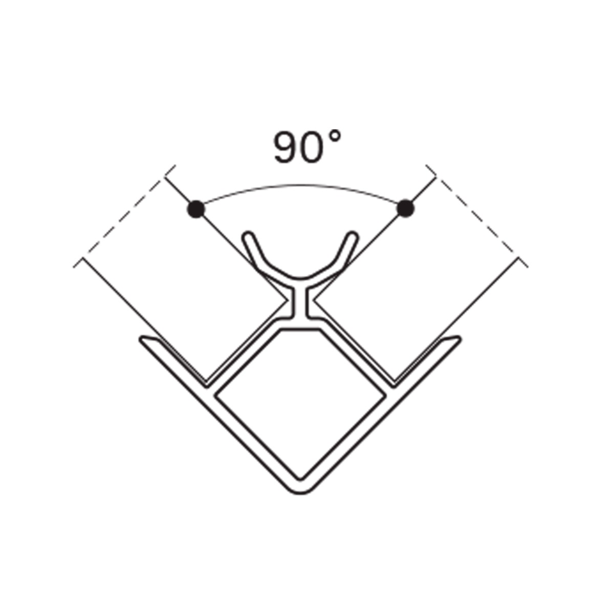 Zoclo FUTURE para gabinetes de cocina, acabado negro ingo