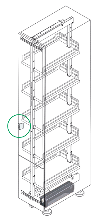 Sistema E-TOUCH para apertura de DISPENSA y CONVOY PREMIO, color gris