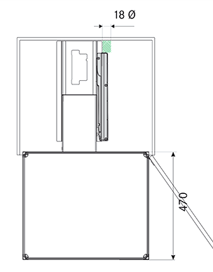 Sistema E-TOUCH para apertura de Convoy Lavido, color gris