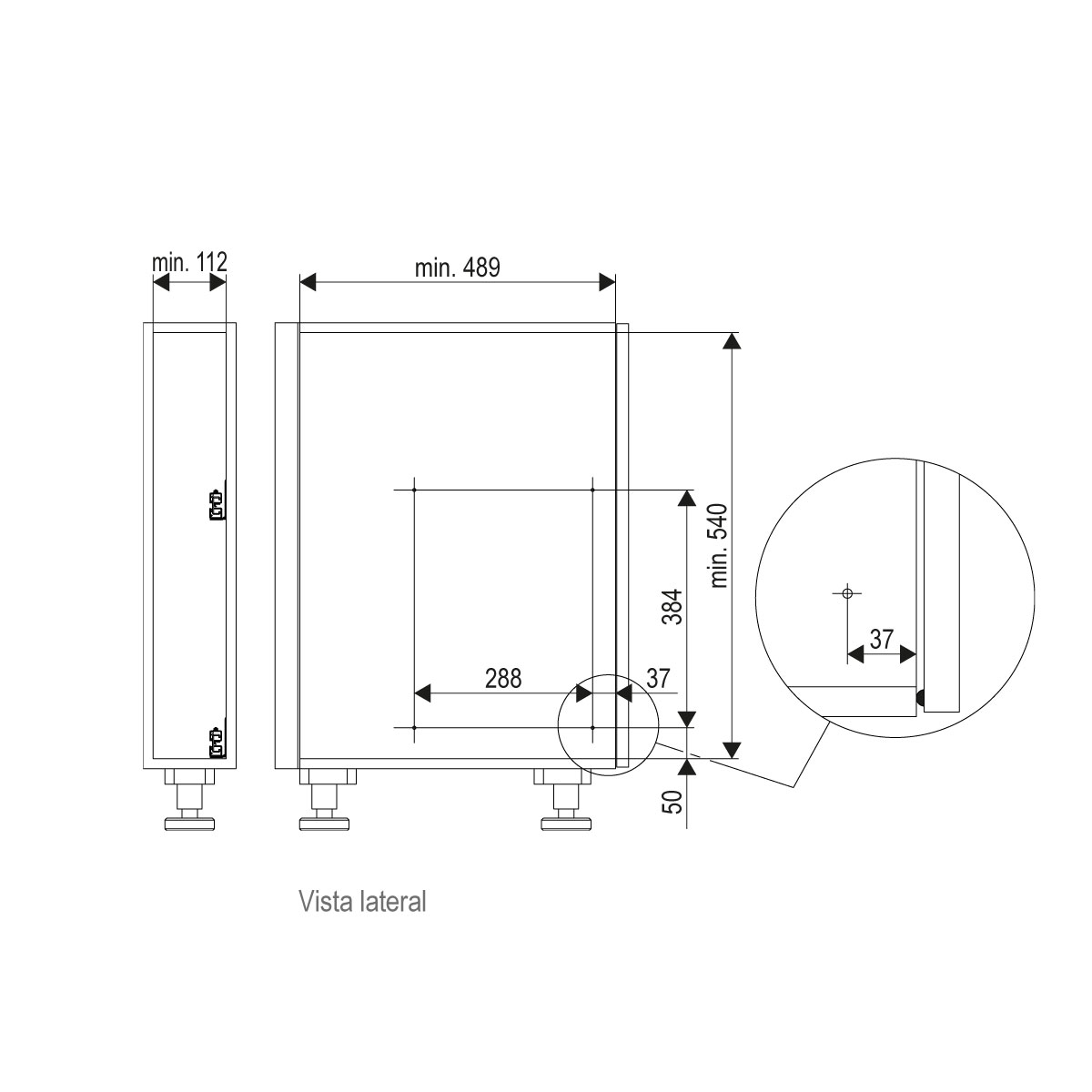 Extraíble botellero CLASSIC, para gabinete de 150mm