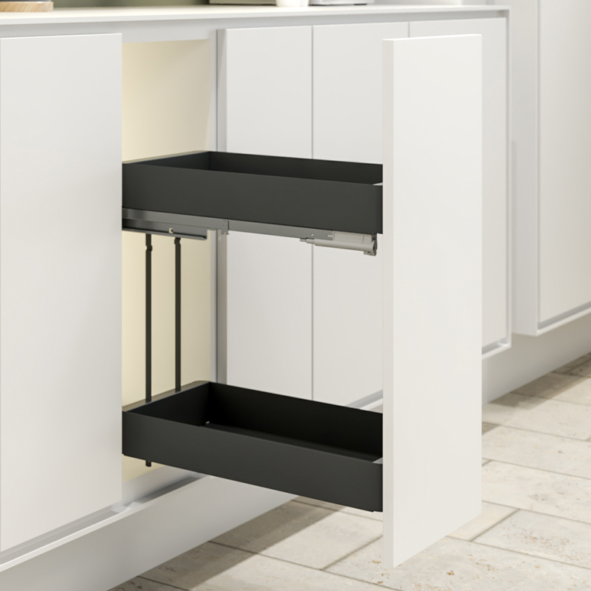 Extraíble para gabinete bajo K-LINE, color antracita