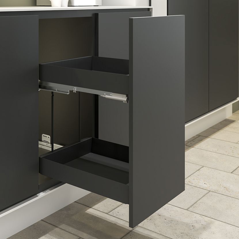 Extraíble para gabinete bajo K-LINE, color antracita