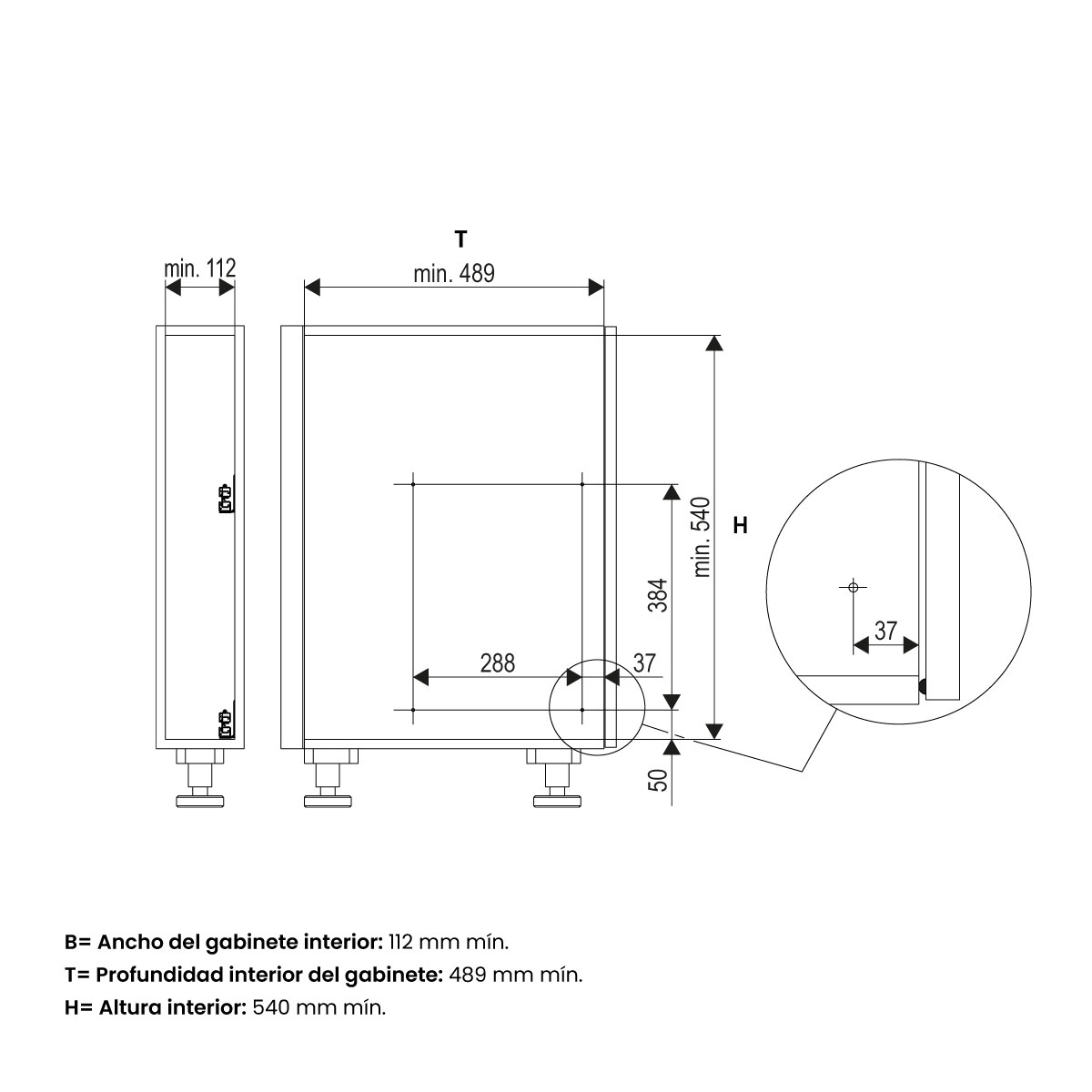 Extraíble botellero STYLE de 2 niveles