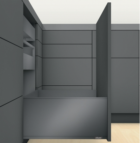 Cajón LEGRABOX pure altura F, color gris orión