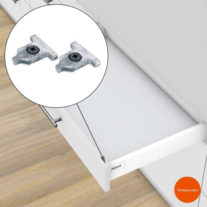 Pieza de bracket frontal para cajón TANDEMBOX antaro, altura M, versión INSERTA