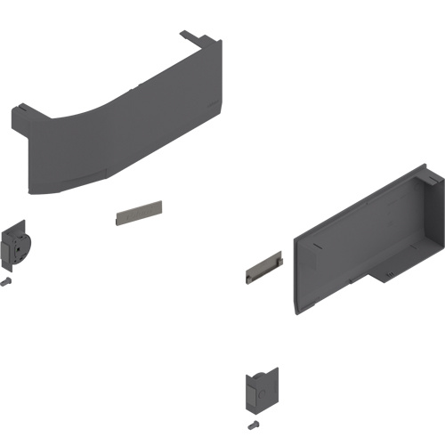 Conjunto de tapas Gris obscuro + switch de accionamiento. Para  SERVO-DRIVE AVENTOS HK top