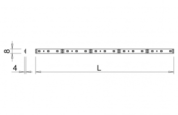 Tira Flexyled HE CH, 9.6w / 24 V, Luz Cálida | M24