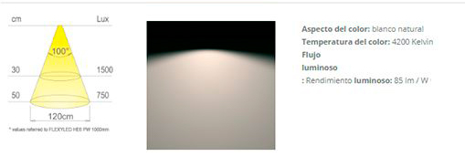 Tira individual de LEDs FLEXILED HE6 de luz natural | M24