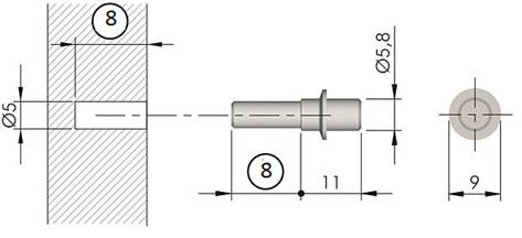 Soporte FLIPPER para entrepaño de mueble