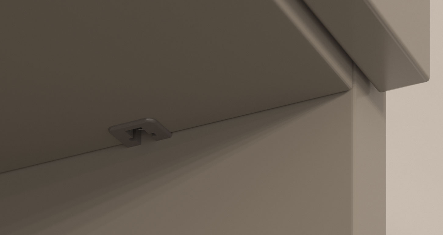 Soporte FLIPPER para entrepaño de mueble