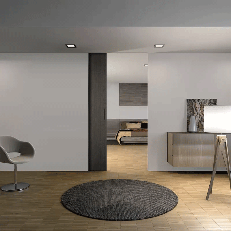 Sistema corredizo para puertas corredizas FLUID CLASSIC con sistema pocket