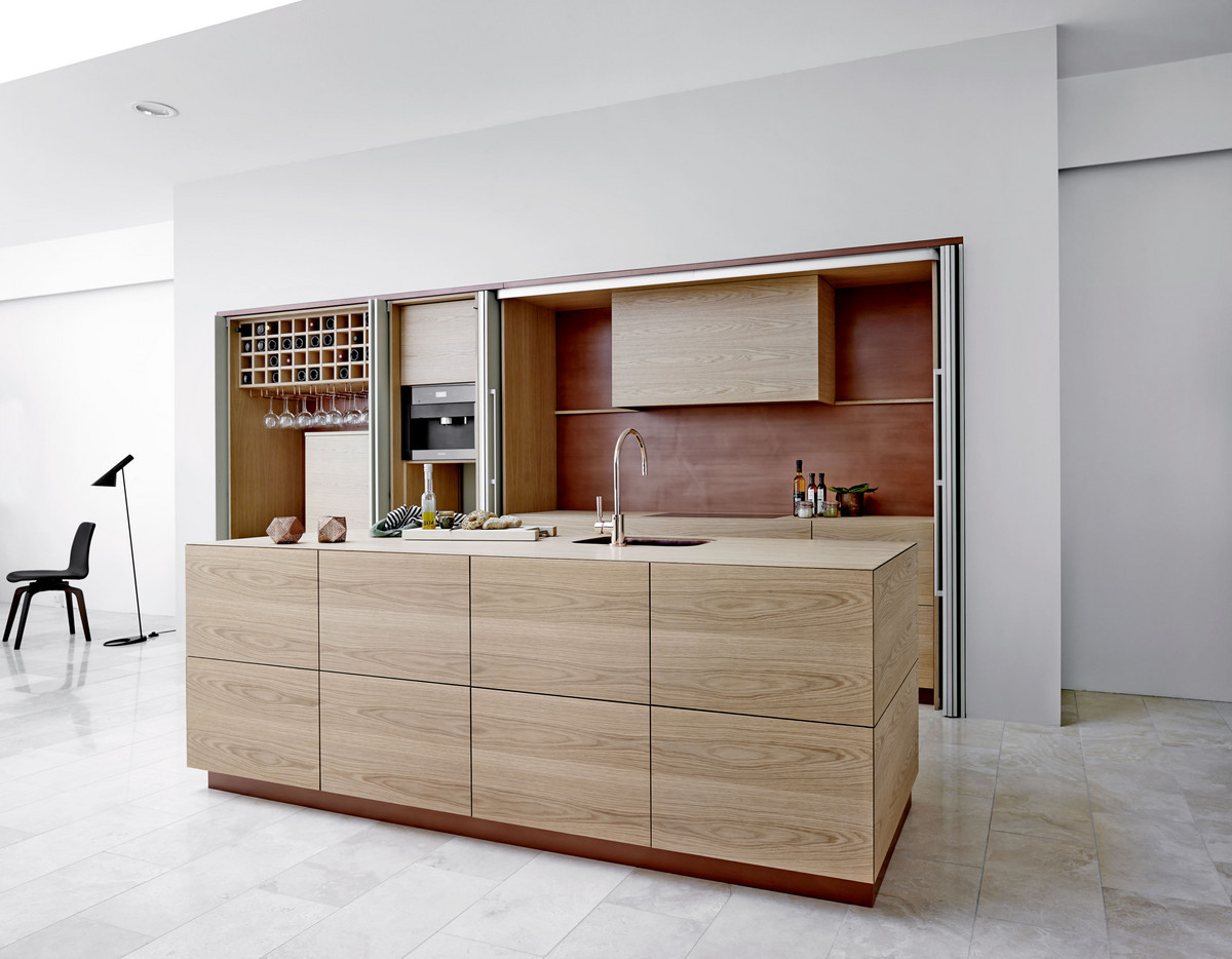 Sistema corredizo plegable FOLDING CONCEPTA 25 para 2 puertas de madera 