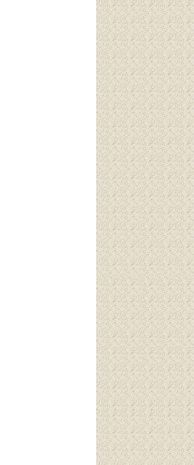 Cubierta de Superficie Sólida Everform™, color 744 Crema Terrazzo, 0.76 X 3.74 m