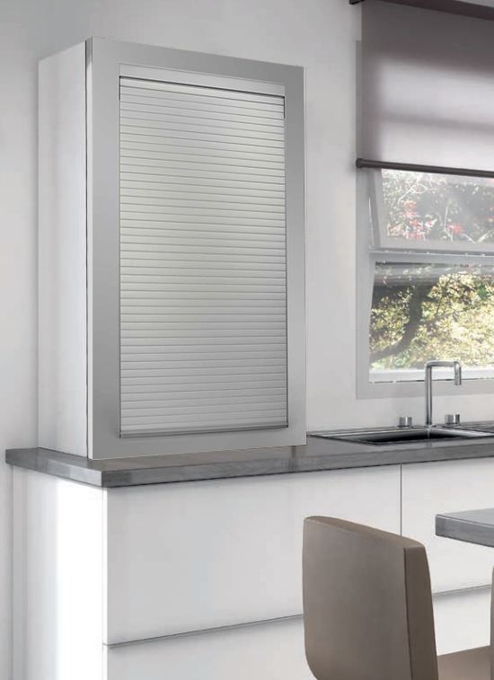 METALLIC LINE: Persianas de aluminio o polipropileno para gabinete de cocina