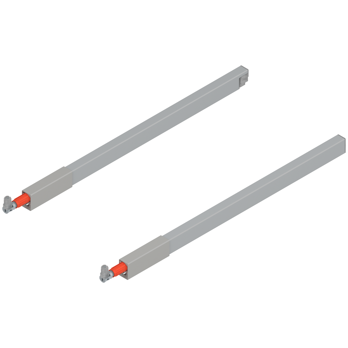 Juego de galerías TANDEMBOX antaro, longitud 650 mm, gris claro 