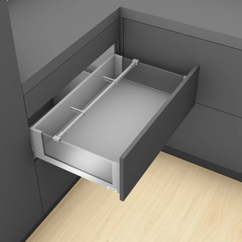 Separador transversal AMBIA-LINE para cajón LEGRABOX, color negro carbón mate