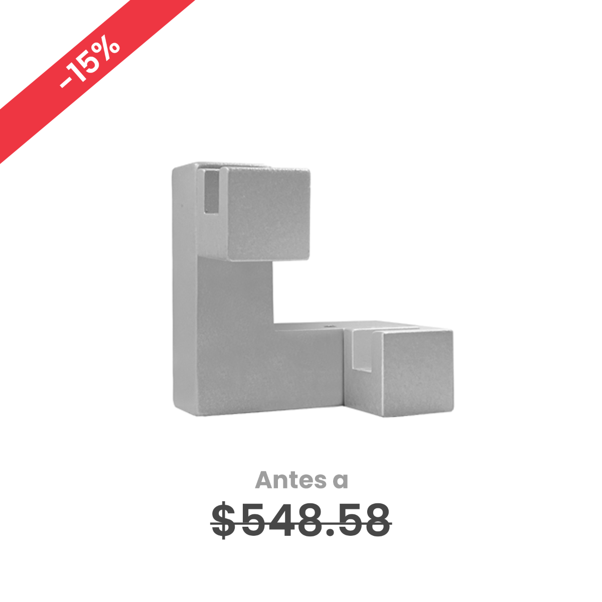 Gancho para colgar FACADE, acabado plata