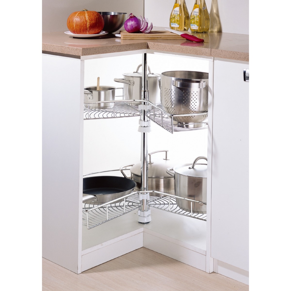 Giratorio para esquina de 3/4 para gabinete de cocina