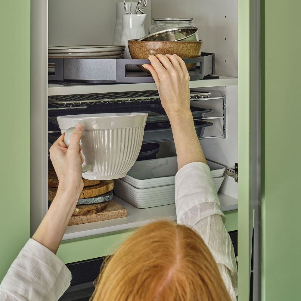 Giratorio TurnMotion III para mueble de 600mm, color antracita