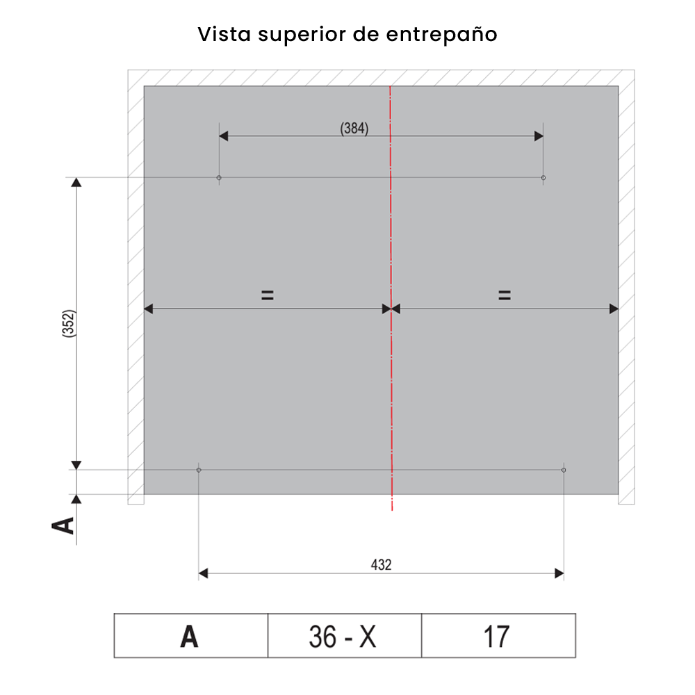 Giratorio TurnMotion III para mueble de 600mm, color antracita