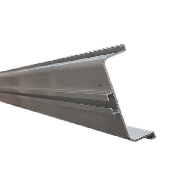 2 perfiles de aluminio GOLA C, medida 4100 mm, acabado anodizado