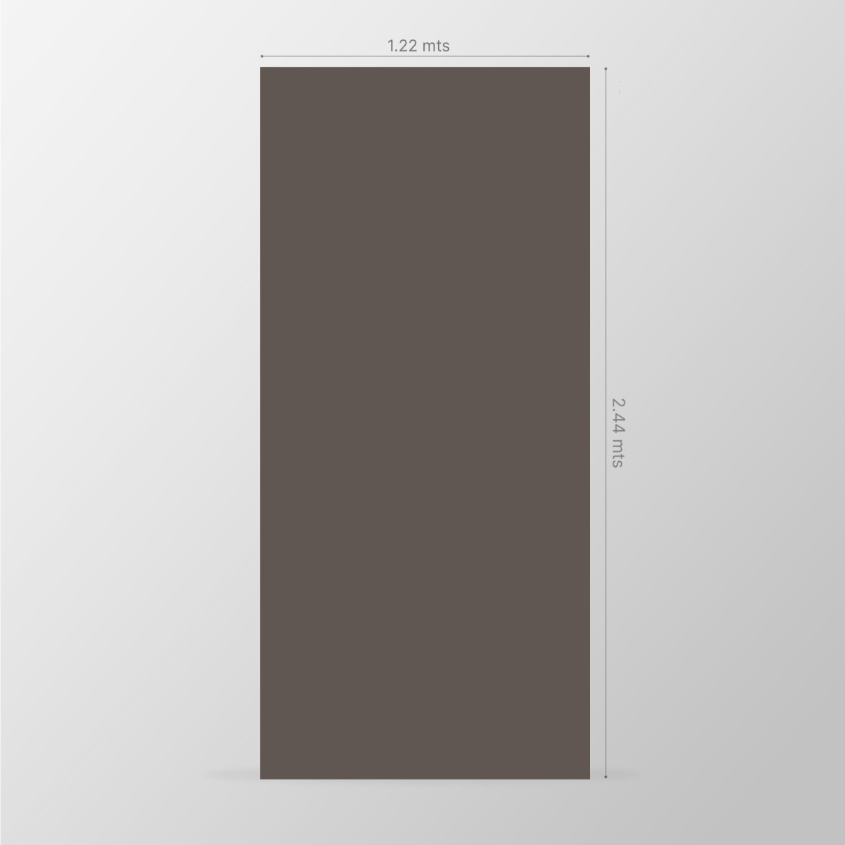 Tablero de MDF con laminado FENIX, Grigio Londra y trascara HPL Citadel, formato 1.22 x 2.44 m